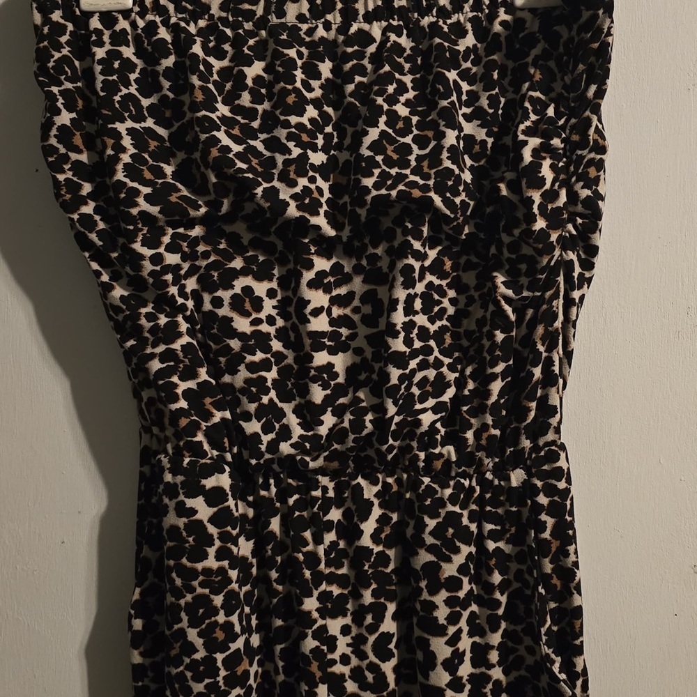 Almost Famous Animal Print Strapless Jumpsuit - Picture 8 of 16